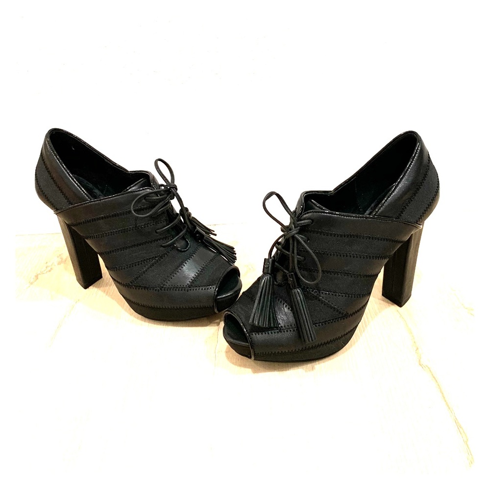 Juicy Couture Leather Fredo Grosgrain Bootie NWB
